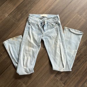 Hollister jeans 5 regular mud stains mostly on front. See pics